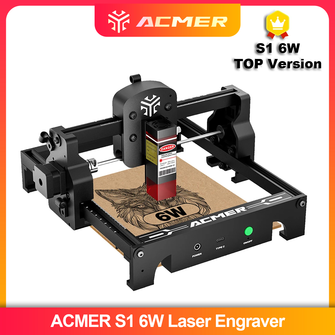 Industrial Laser Engraving Machine - ACMER S1 2.5/3.5/6W Laser Engraver Machine