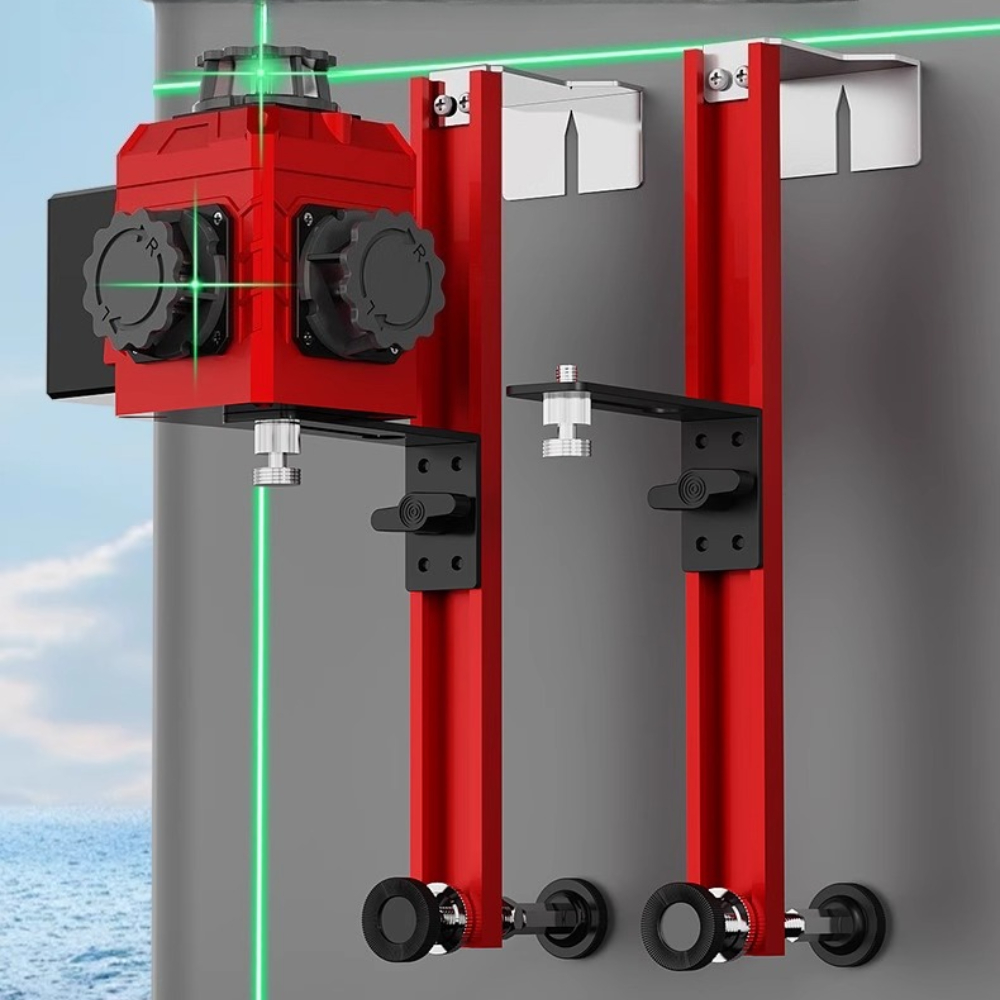 Industrial Laser Alignment Tool - Universal Laser Level Wall Mount Bracket