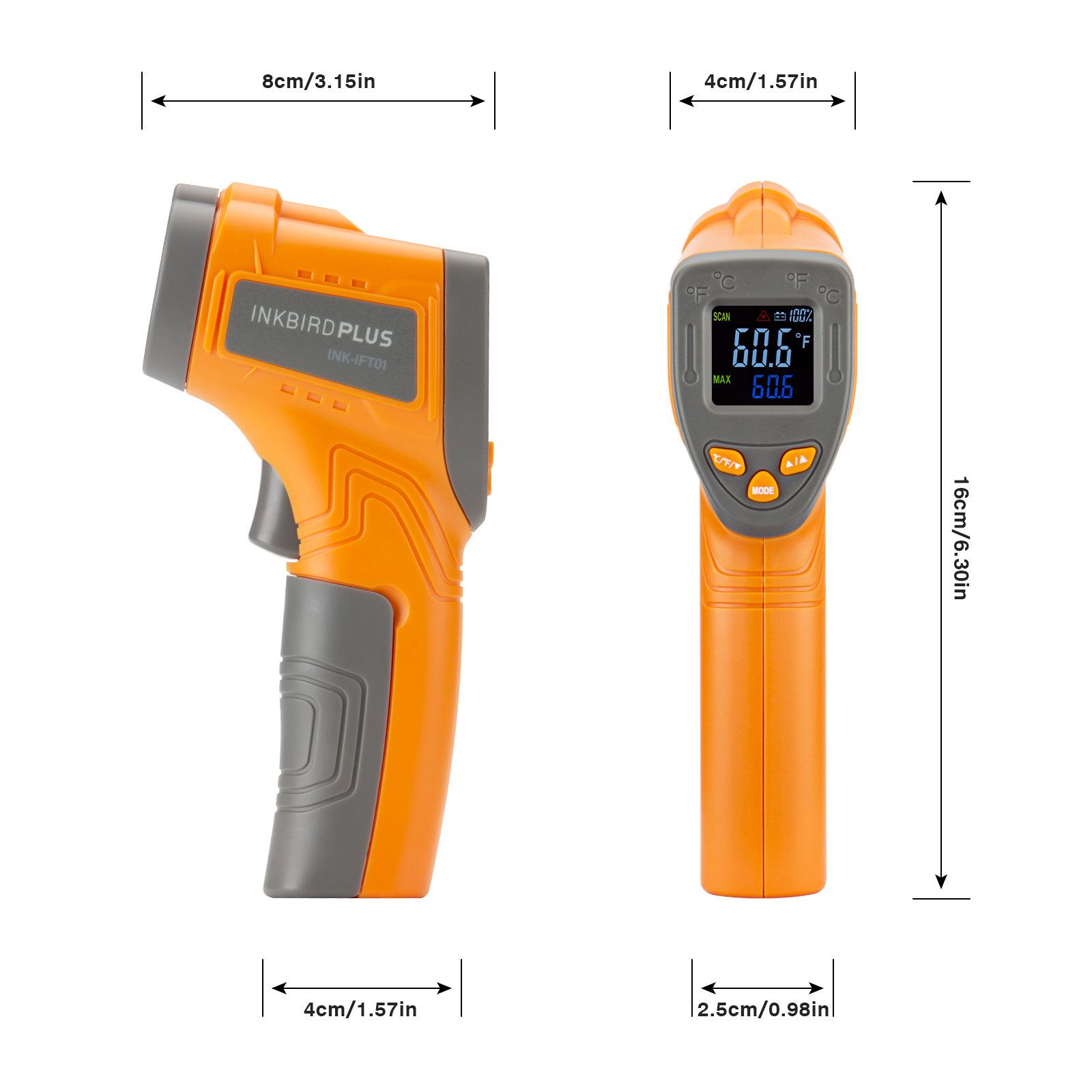 Inkbird Laser Infrared Thermom - Industrial Laser Temperature Sensor review and price