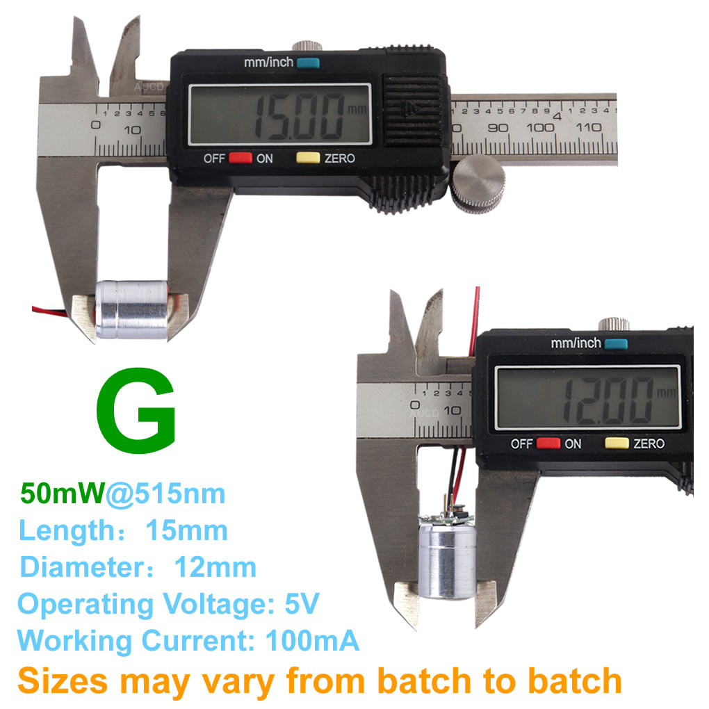 Φ12x15mm DC 5V Red-100mW Green - Industrial Laser Alignment Tool review and price
