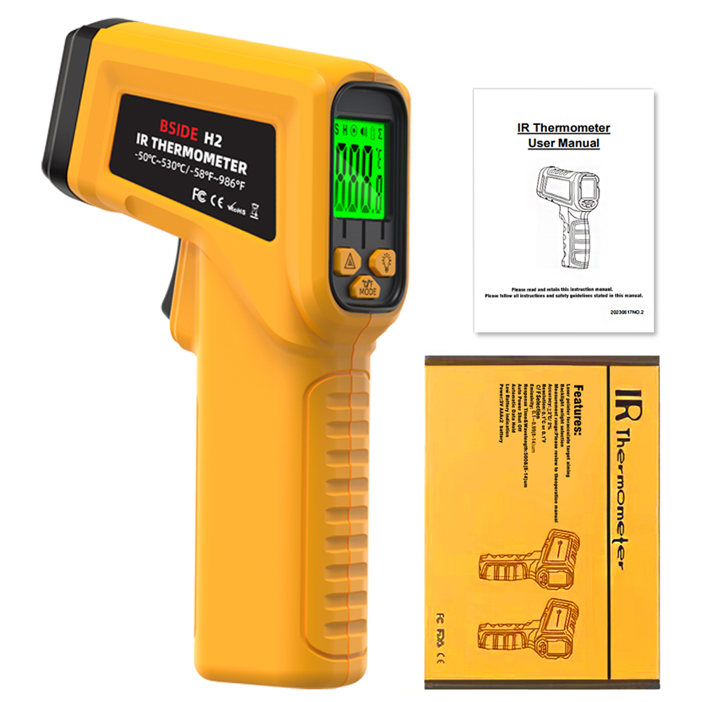 BSIDE Infrared Thermometer H2  - Industrial Laser Temperature Sensor review and price