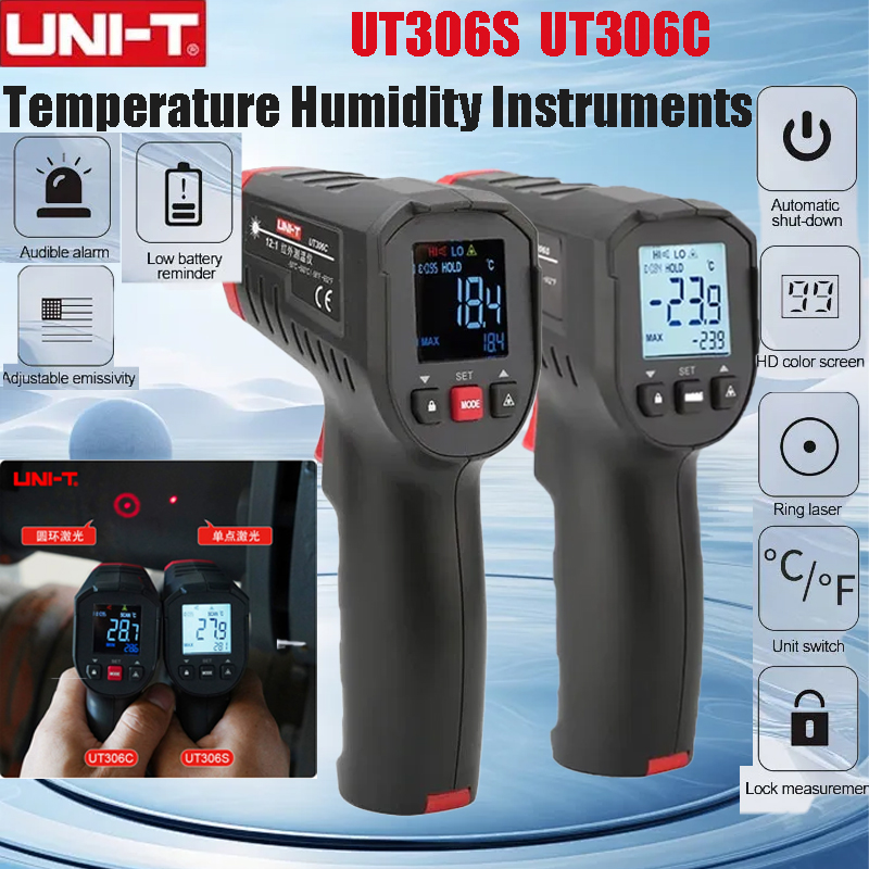 UNI-T UT306S UT306C Digital Th - Industrial Laser Temperature Sensor review and price
