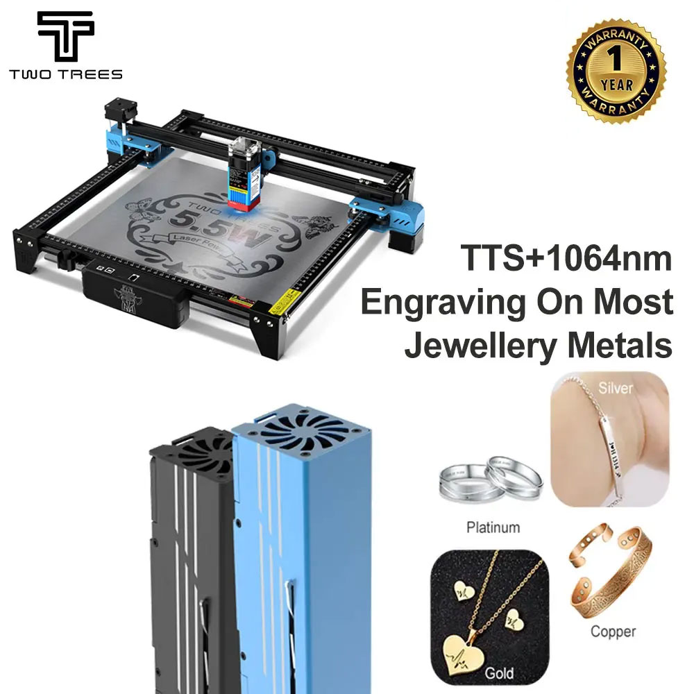 TWOTREES TTS-55 Laser Engravin - Industrial Laser Engraving Machine review and price