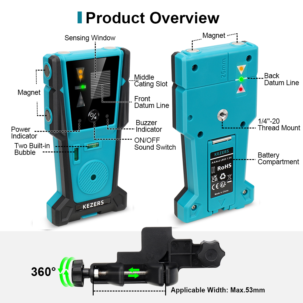KEZERS Red Green Laser Level R - Industrial Laser Alignment Tool review and price