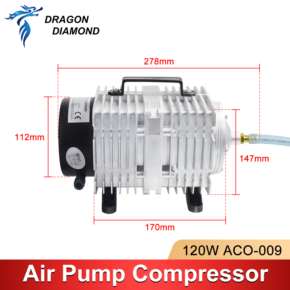 120W Air Compressor Electrical - Air Assist Pump Laser review and price