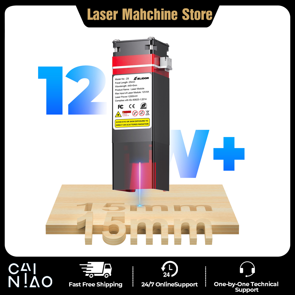 ELIDOR Z6 6W/12W Laser Module  - Industrial Laser Engraving Machine review and price