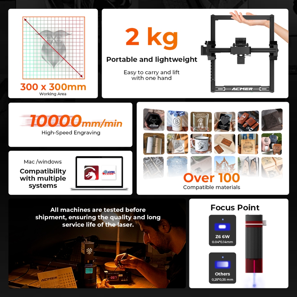 ELIDOR Z6 6W Laser Engraver an - Industrial Handheld Laser Engraver review and price