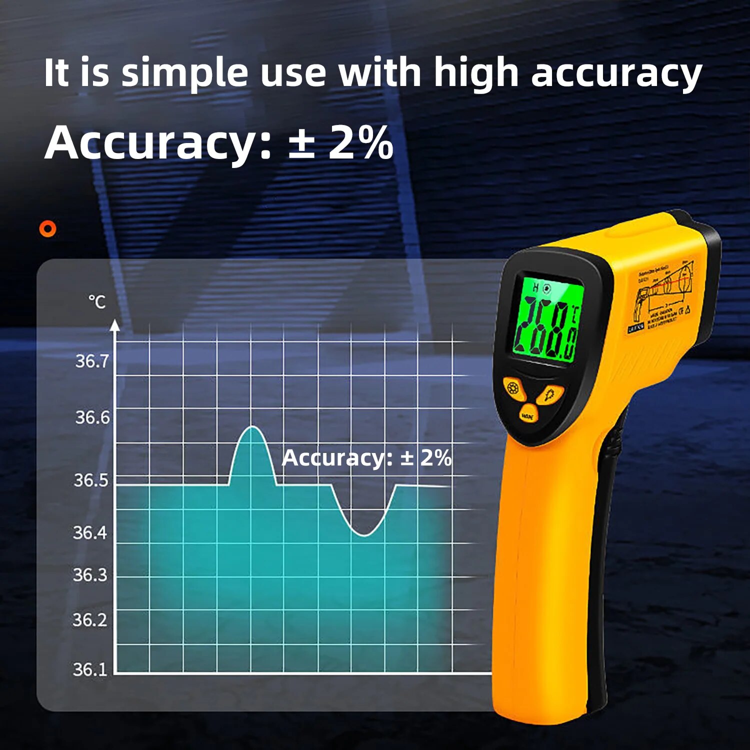 Digital Infrared Thermometer - - Industrial Laser Temperature Sensor review and price