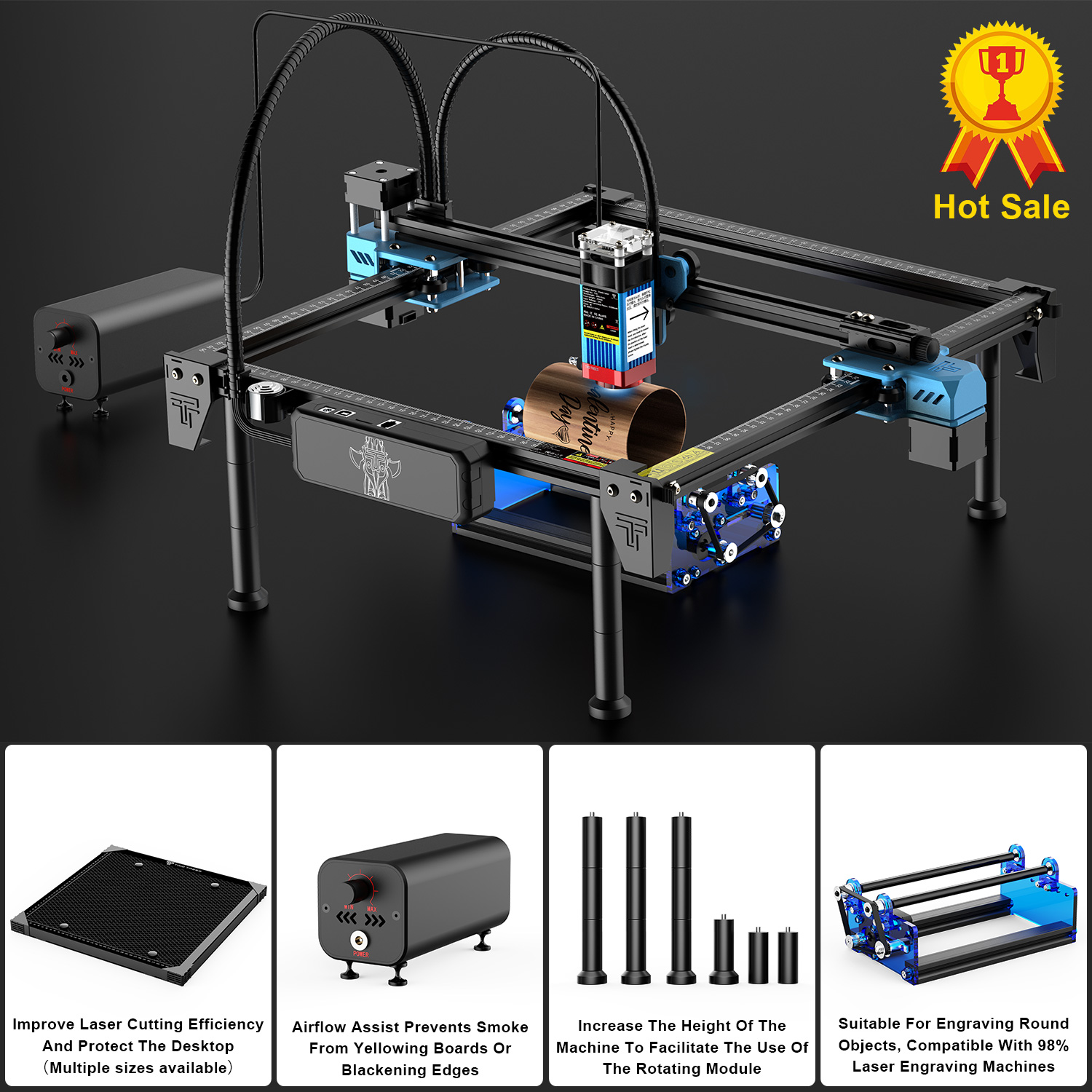 TwoTrees TTS-55Pro Beginner La - Industrial Laser Etching Machine review and price